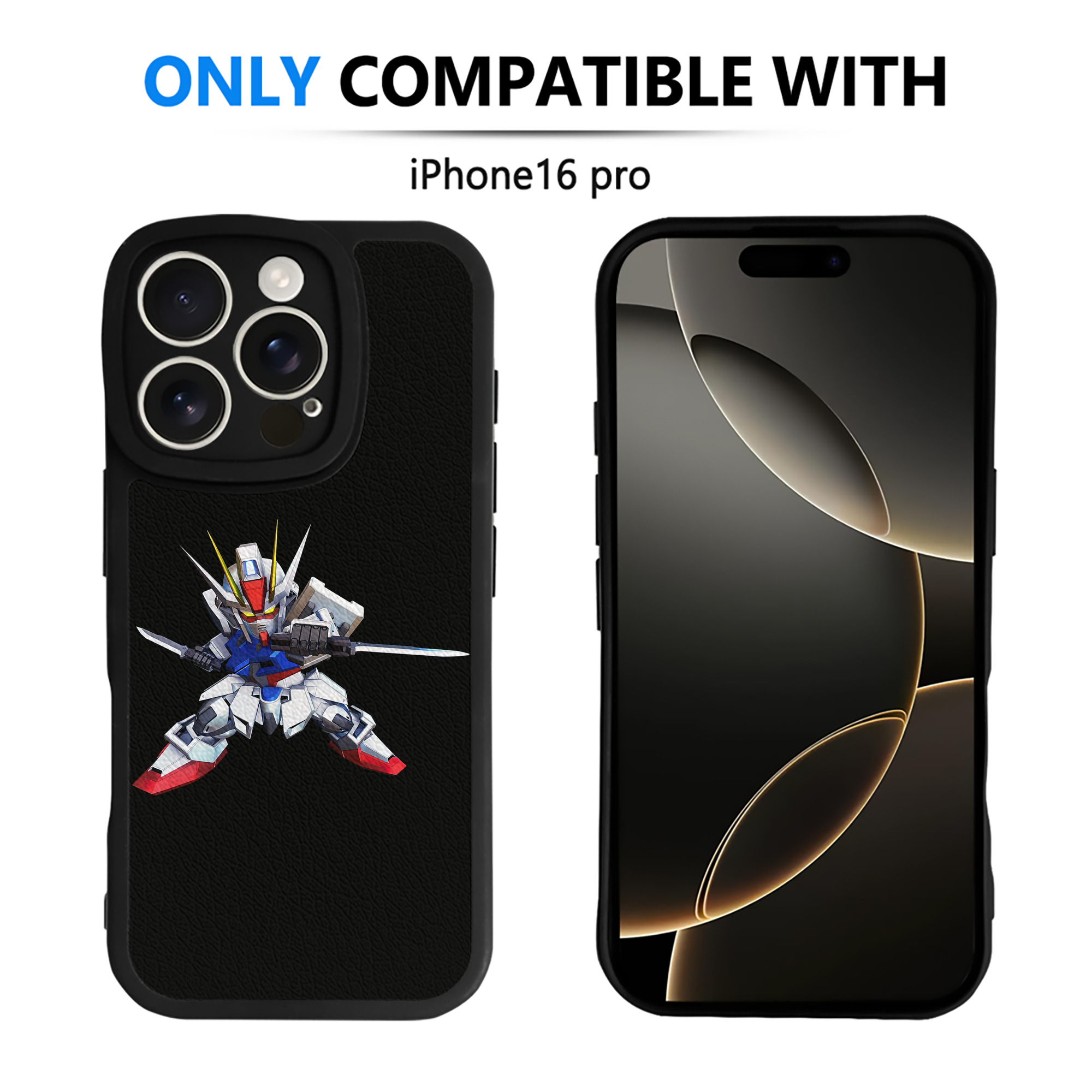 （画像用） 機動戦士ガンダム Mobile Suit Gundam 【iPhone 16シリーズ対応】シリコンスマホケース（レザー調） 材質：シリコン